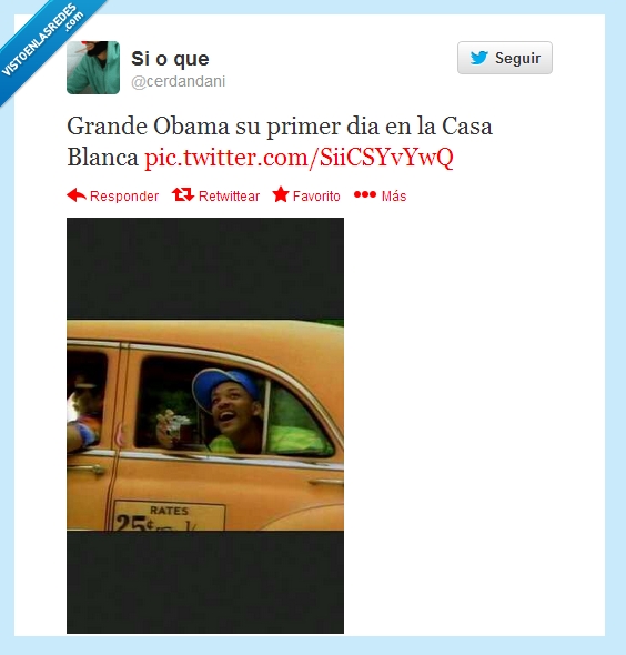 principe de bel air,will smith,primer dia,twitter,obama,taxi