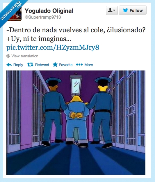 tortura,los simpson,septiembre,instituto,Colegio
