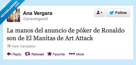 manitas,ronaldo,poker,twitter,art attack