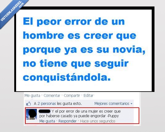 conquistar,engordar,troll,frases cursis,error,hombre,mujer