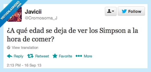 dejar,comer,hora,ver,simpson