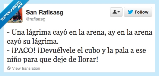 lagrima,cayo,arena,devolver,cubo,pala,niño