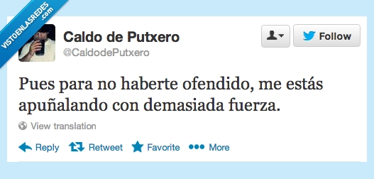 molestar,ofender,Twitter,apuñalar,fuerza,discusión