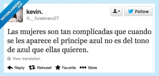 Complicadas,Principes Azules,Mujeres,Azules,Hombres,Twitter,Tono