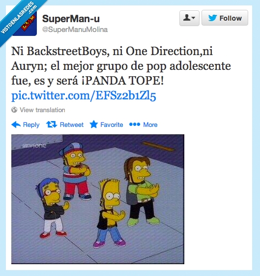grupo,pop adolescente,los simpsons,panda tope