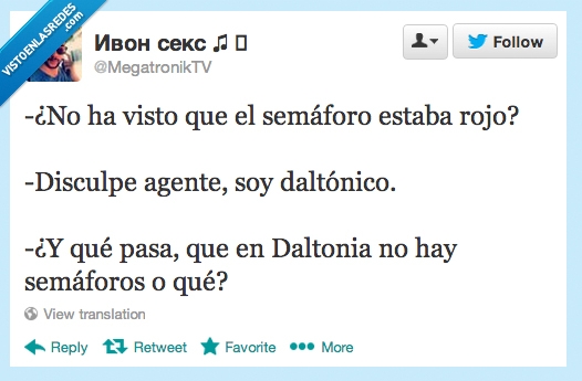 Daltonia,Semáforo,rojo,agente,daltónico