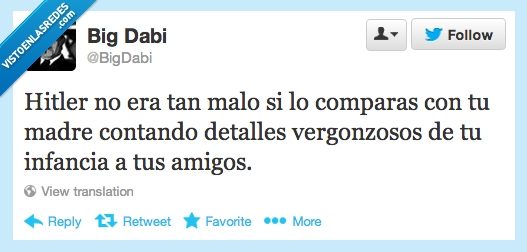 hitler,malo,comparar,madre,contando,cosas,vergonzosas,infancia