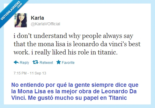 Leonardo,Da Vinci,Dicaprio,Mona Lisa,Titanic,fail