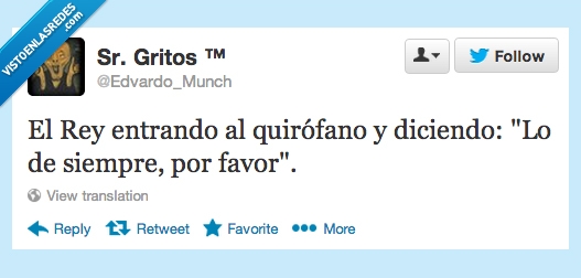 lo de siempre,quirofano,rey,operacion,cadera