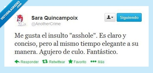 elegante,conciso,asshole,insulto