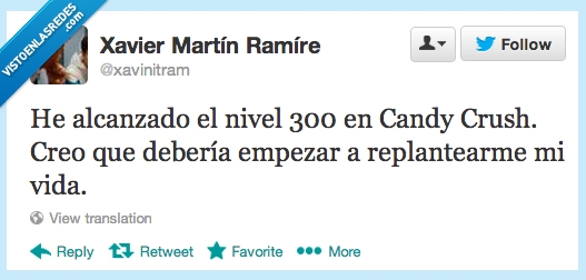 Candy Crush,vicio,enganchado,replantearme,vida,nivel