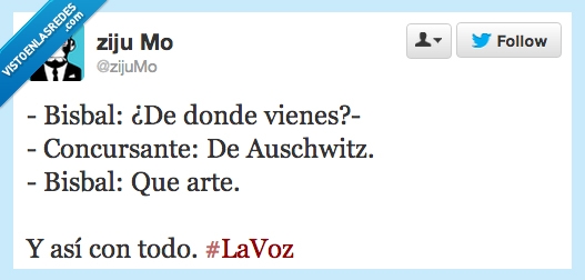 Bisbal,arte. Auschwitz,Voz
