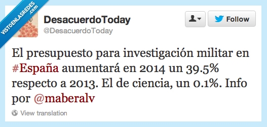 España,de locos,presupuesto general,militar,ciencia
