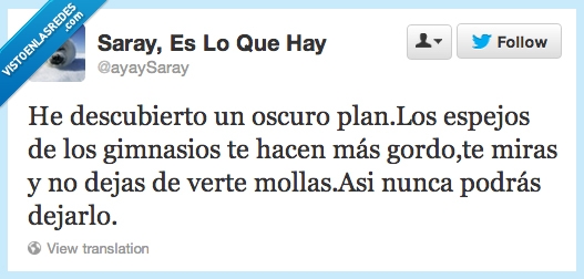 gimnasio,espejos,gordos,complot,twitter