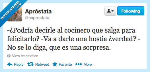 sorpresa,salir,prodia,felicitar,decir,cocinero