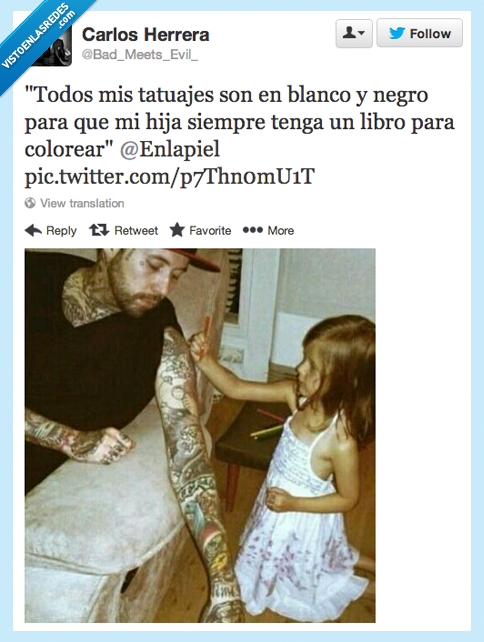 niña,tatuajes,libro de colorear,blanco y negro
