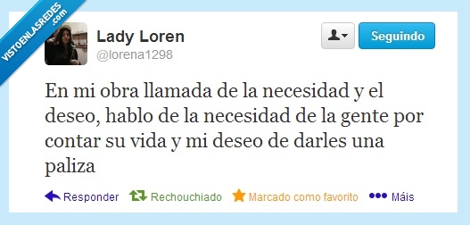 paliza,deseo,necesidad,agresiva,twitter,contar,vida