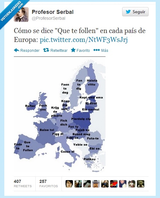 idiomas,paises,Europa,insulto,España,erasmus