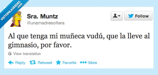 Muñeca vudú,gimnasio,lleve,vaga,por favor