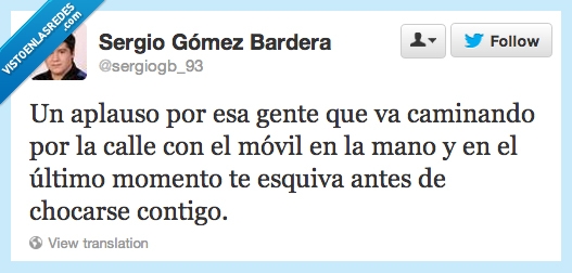 aplauso,gente,caminando,calle,móvil,último,momento,chocarse,contigo