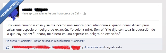 pobre,peligro,especie,raza,pedir,tias,dinero,facebook