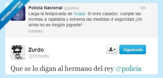 caza,rey,hermano,accidente,o no,matar