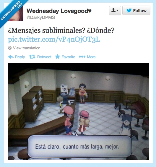 pokemon x,mensaje subliminal,larga,el que?