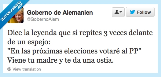 votar,rajoy,pp,partido popular,merkel,maldicion,madre,humor