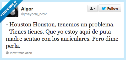 houston,problema,madre,auriculares,perla,ayudar,astronauta