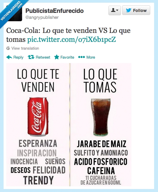Coca-Cola,refresco,publicidad,vender,mentira,azúcar,felicidad,idea,marketing