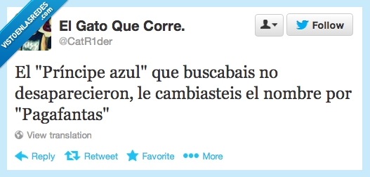 cambiar,pagafantas,principe azul,nombre