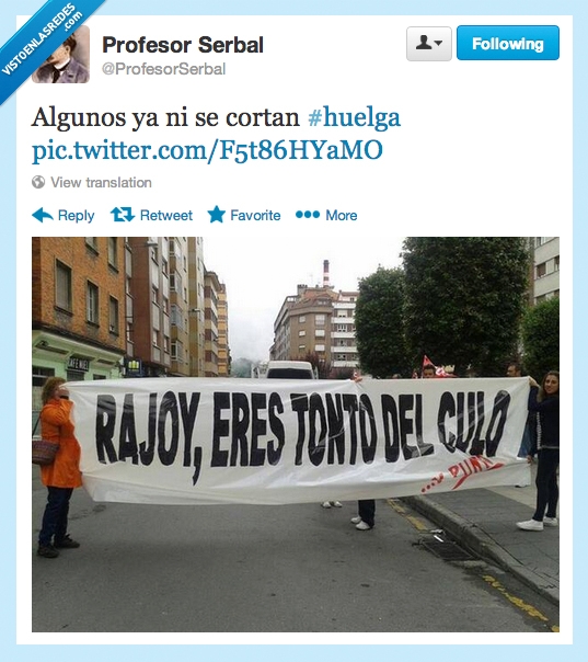 educacion,huelga,rajoy,insulto