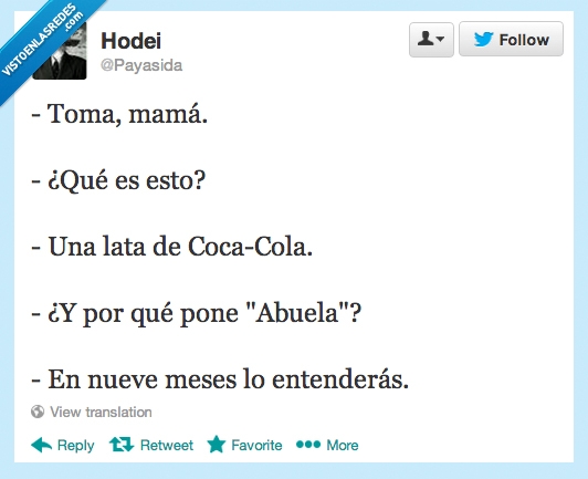 cocacola,twitter,troll,abuela,madre,nueve,meses,embarazada,hijo