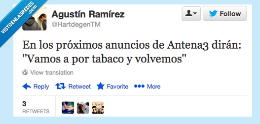 Volver,anuncios,pesados,A3,buscar,tabaco,tiempo,cansinos