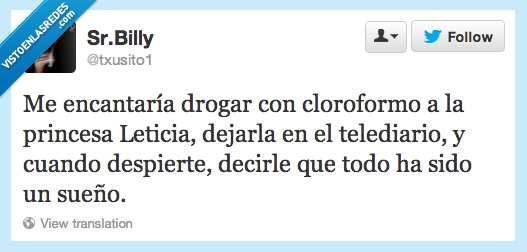 Drogar,Cloroformo,Princesa,Sueño,leticia,informativo,telediario