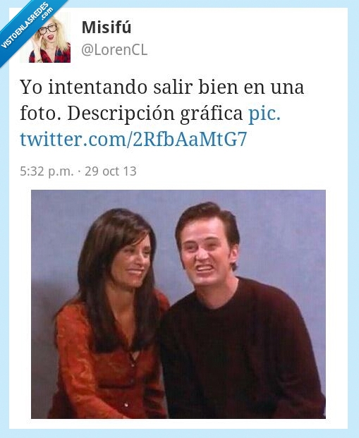 foto,intentar,salir,bien,chandler,monica,friends,fotogenico,terribleq