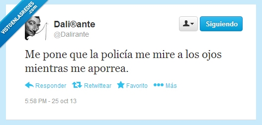 dalirante,poner,porra,aporrear,ojos,mirar,policía