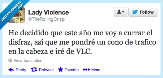 twitter,disfraz,halloween,vlc