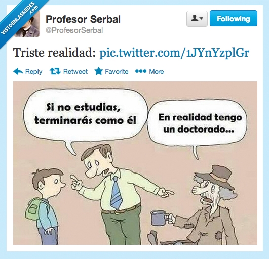 padre,hijo,pobre,doctorado,estudiar,limosna,mendigo