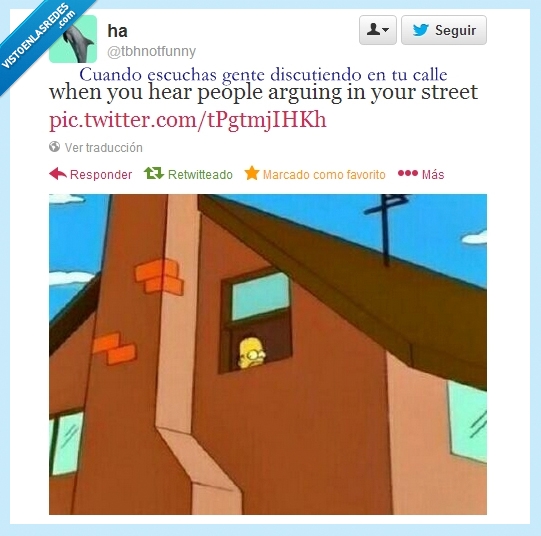 discusión,homer,twitter,mirar,asomar,ventana
