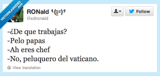 pelar,papas,vaticano,chef,peluquero