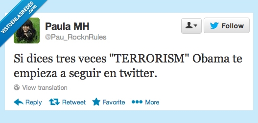 Obama,espia,EEUU,terrorism,twitter,seguir,seguidores