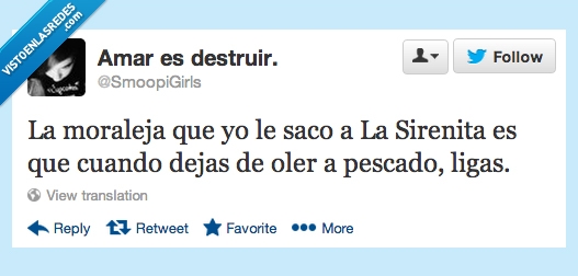 twitter,moraleja,la sirenita,cuento,disney