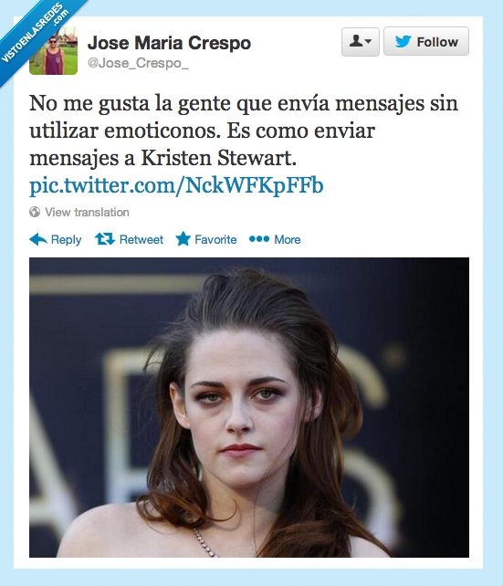 Kristen Steward,aburridos,sosos,emoticonos,whatsapp,mensajes,enviar,gustar,gente