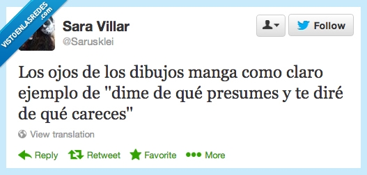 Manga,dibujos,ojos,presumir,carecer,refrán,twitter