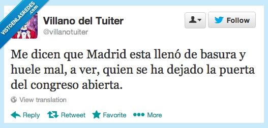 twitter,calles,olor,recogida,basureros,basura,huelga,congreso,Madrid