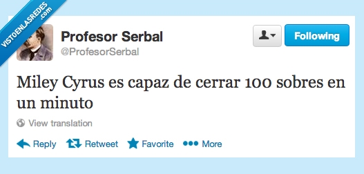 Sobres,Miley Cyrus,Lengua,Cantantes
