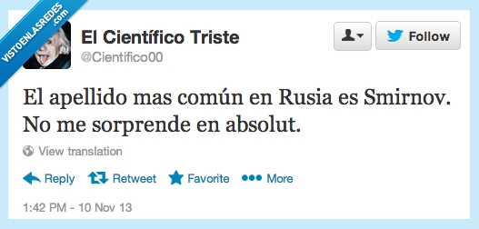 Yo me llamo Ralph,Apellido,Smirnov,Smirnoff,Absolut,Rusia