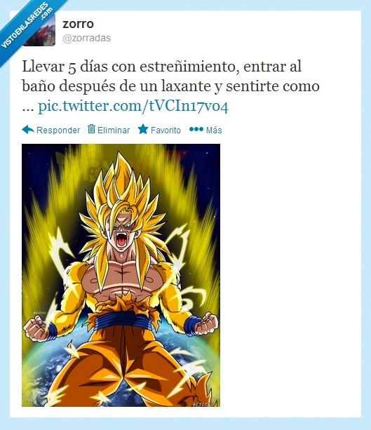 supersaiyan,superguerrero,baño,dias,fuerza,lavabo,ir,estreñimiento,goku