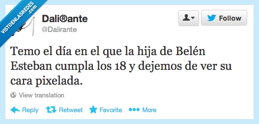 fea,belén esteban,hija,andreita,pixelada,pixel,18,cara,dalirante